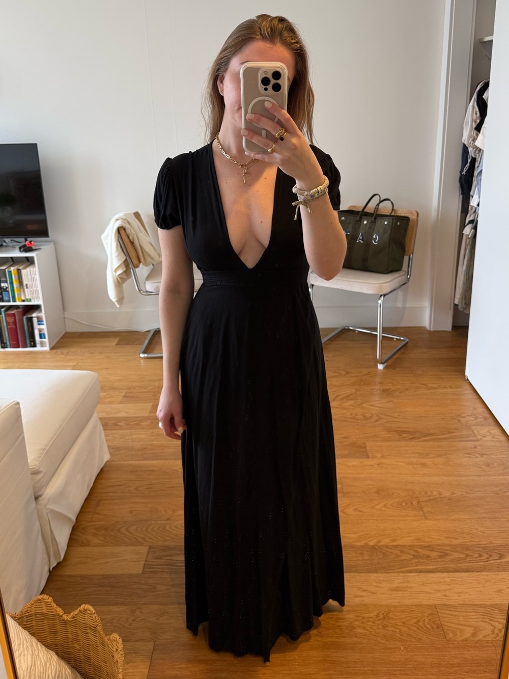 Pampelone black maxi dress